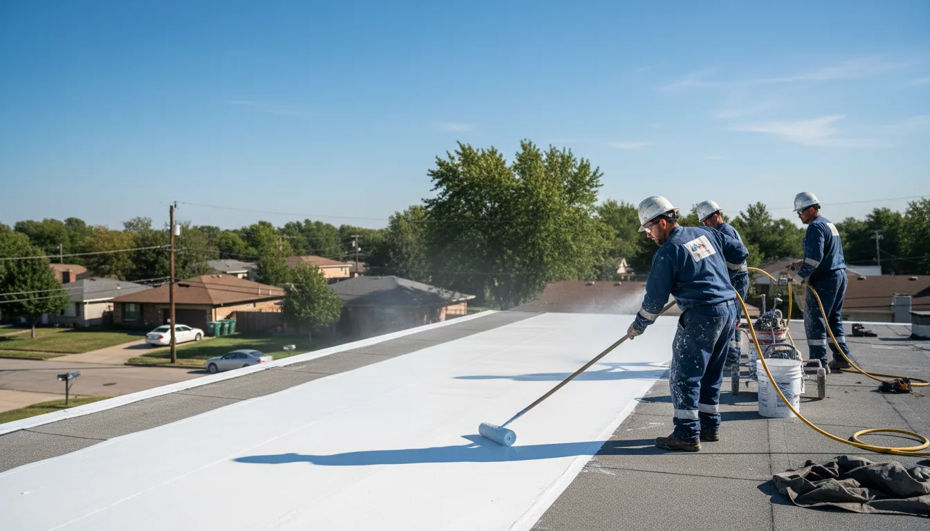 Commercial roof coating in Strykersville, NY near me